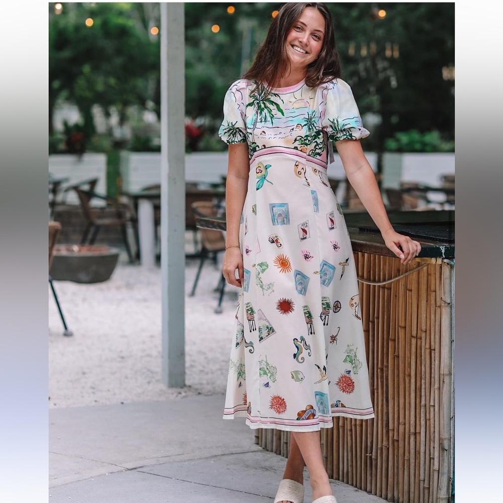 NWOT Eden Printed Maxi dress